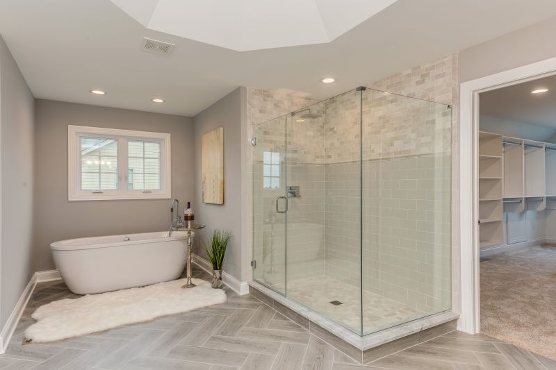 Modern Shower with Glass Enclosure